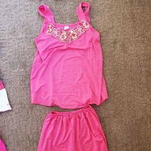 Fuscia pink Vietnamese silk pajamas